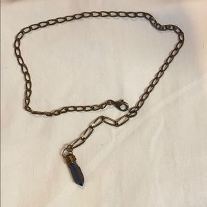 Adjustable rock crystal necklace